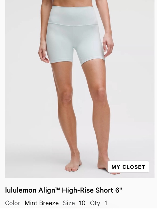 Lululemon Pants - lululemon athletica Mint Breeze Align High-Rise Bike Shorts